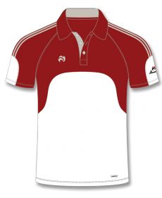 Premier Polo Shirt - White/Burgundy/Grey