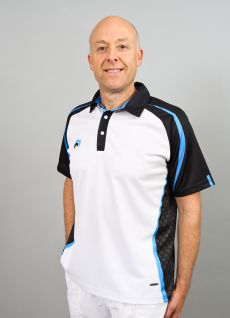 Signature Polo - White/Black/Sky Blue