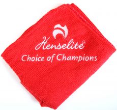 Microfibre Cloth with Henselite Embroidered Logo - Red