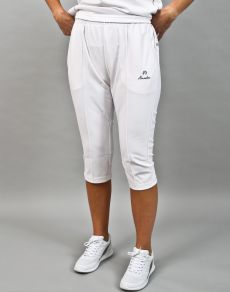 Ladies Sports Cropped Trousers White