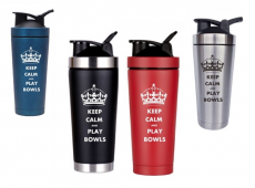Keep Calm and Play Bowls Double Vacuum Flasks