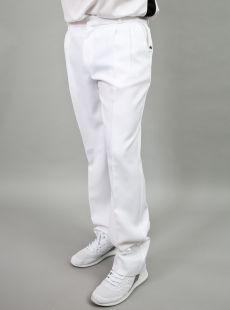 Pleated Trouser White