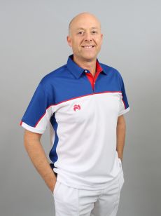 Madrid Polo - White/Royal Blue/Red