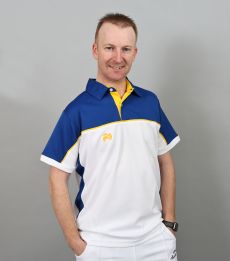 Madrid Polo - White/Royal Blue/Yellow