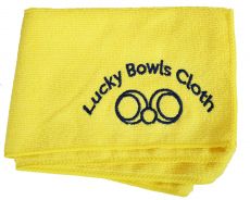 Microfibre Cloth with Lucky Bowls Logo - Yellow