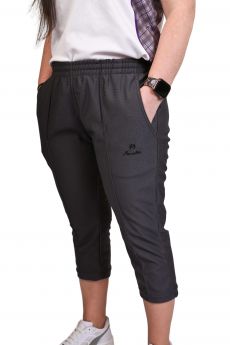 Ladies Sports Cropped Trousers Grey