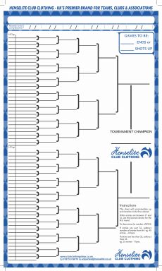 Competition Draw Sheet (25 per bundle)