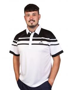 Style 22 Polo Shirt - White/Black