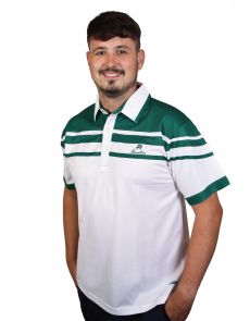 Style 22 Polo Shirt - White/Green