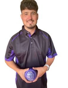 Limited Edition Polo Shirt - Black-Purple Tartan