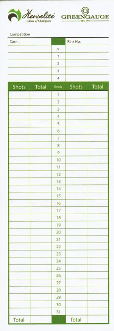Bowls Scorecard