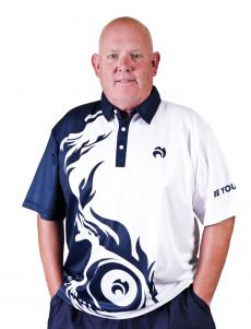 Style 25 Polo Shirt - White-Navy