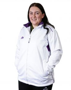 Full Zip Ladies Fleece Jacket Lilac Trims