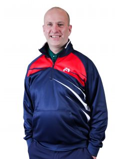 1/4 Zipped Sweatshirt Navy-Red