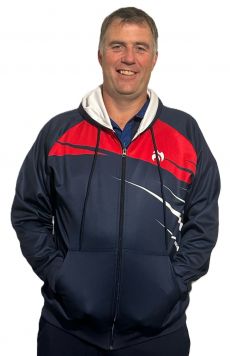 Zipped Hoodie Navy-Red