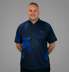 Limited Edition Tiger Polo Shirt - Navy/Royal Blue
