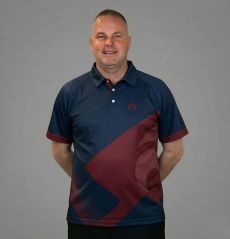 Style 26 Polo Shirt - Navy/Maroon